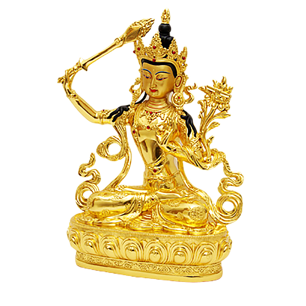 文殊菩薩{銅按金}30公分【十方】123318