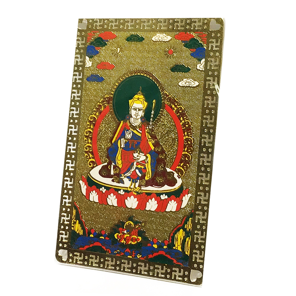 蓮花生大士{銅片}雷射小佛卡【十方】123612