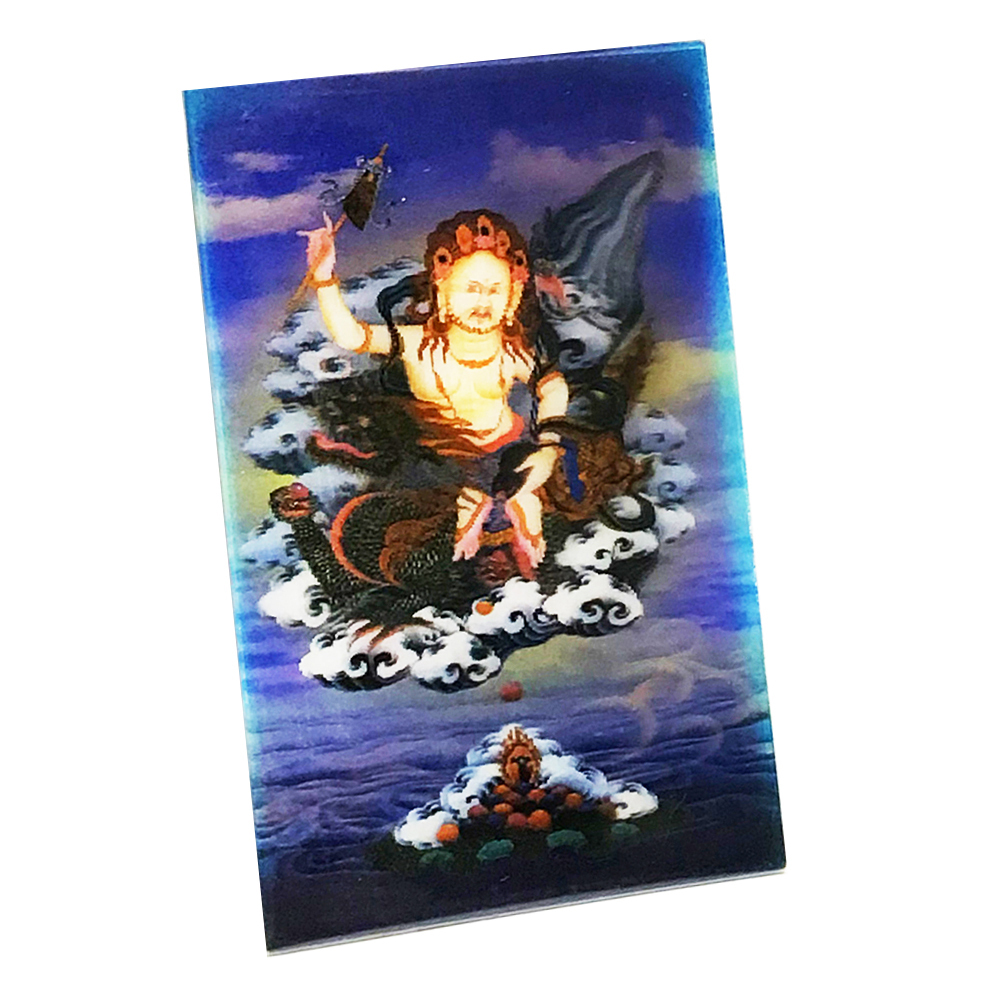 白財神 立體3D佛卡5X9cm 10張【十方】154887