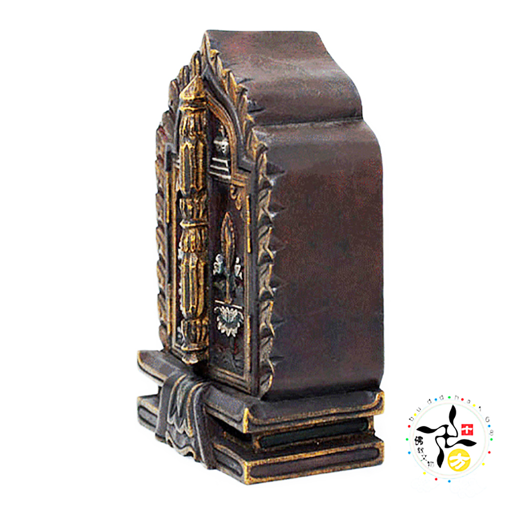 尼泊爾木雕小佛龕 高18公分【十方】125913