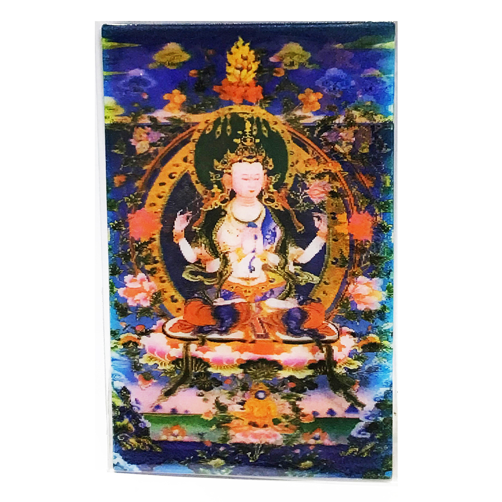 四臂觀音{立體3D}小佛卡【十方】125030