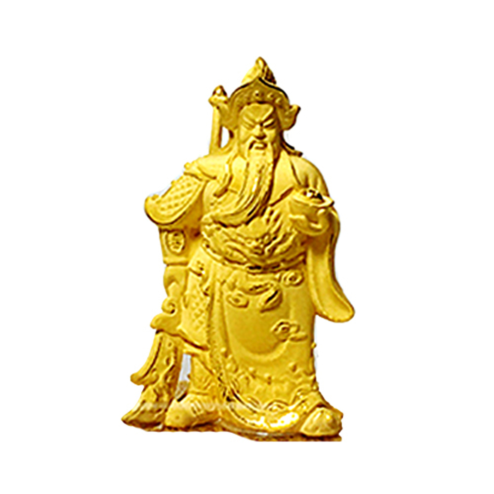 關聖帝君{金}聖像精品高11公分【十方】126833