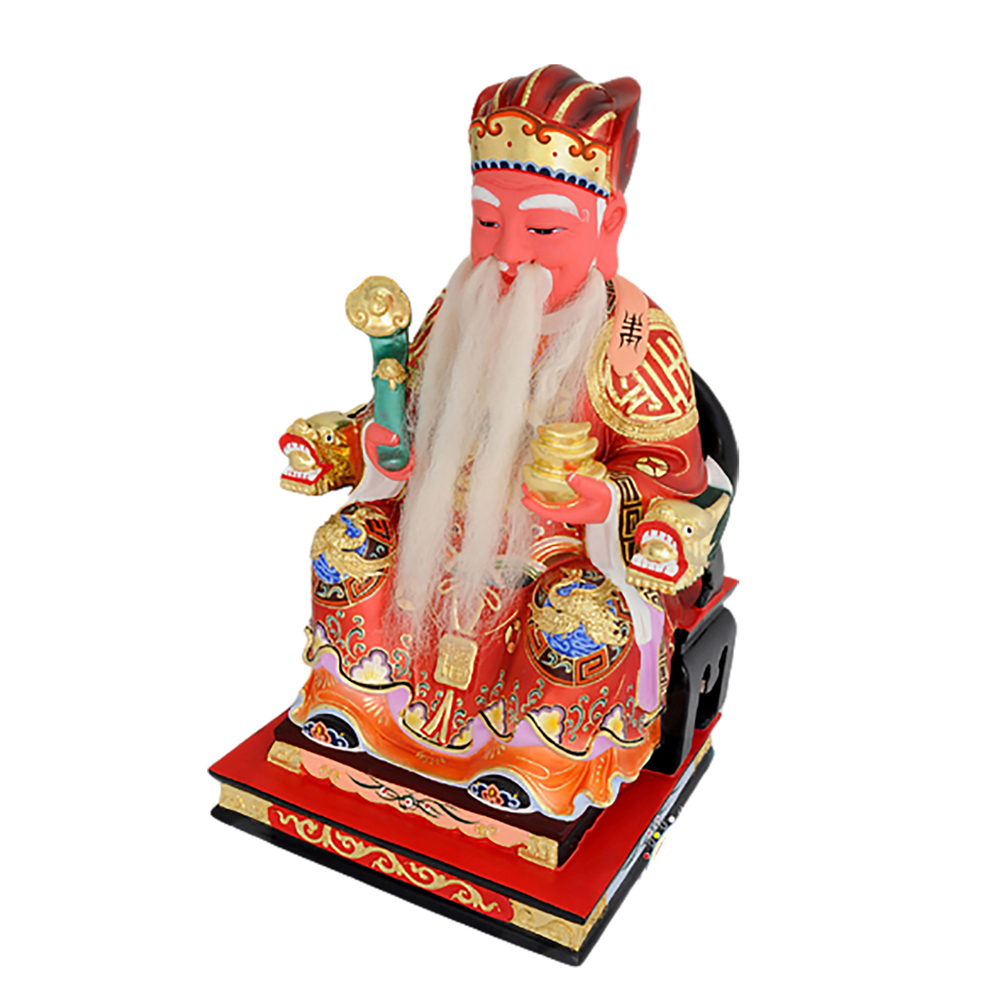 福德正神樟木雕彩繪聖像精品 呎3【十方】127966