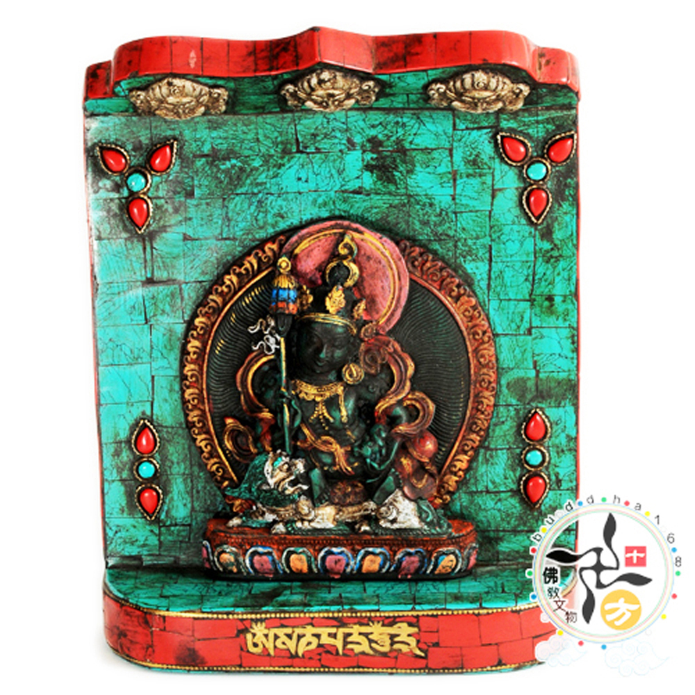 財寶天王綠松石佛龕  19公分【十方】128275