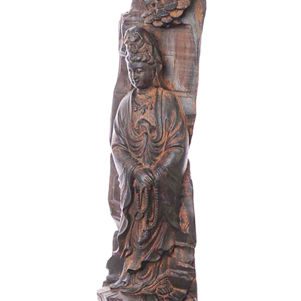 白衣觀音大士{土沉木精雕極品}高40公分【十方】134995