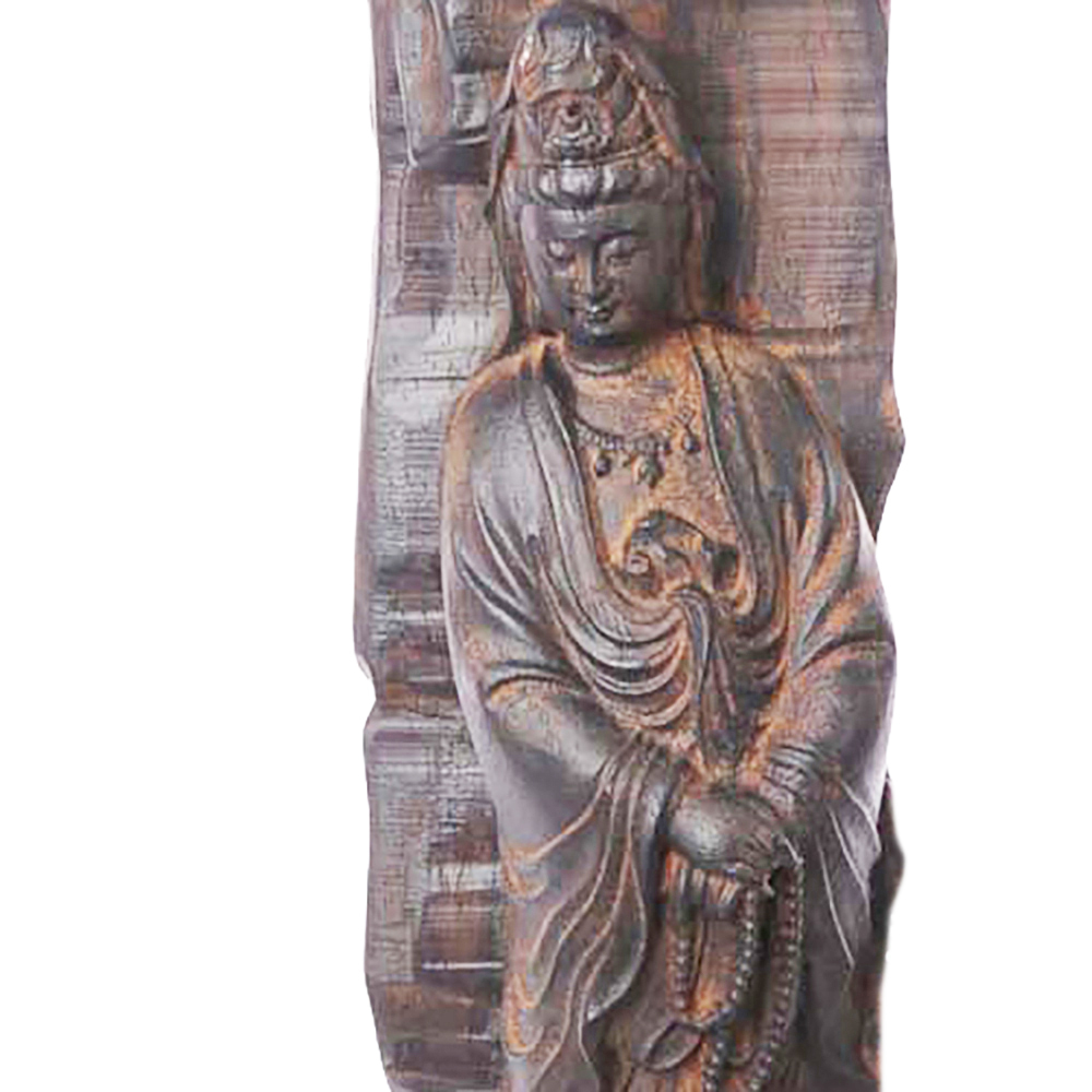 白衣觀音大士{土沉木精雕極品}高40公分【十方】134995