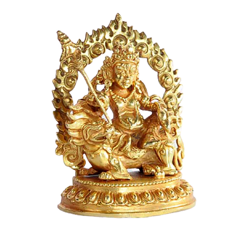 財寶天王{銅鎏金}7公分【十方】134991