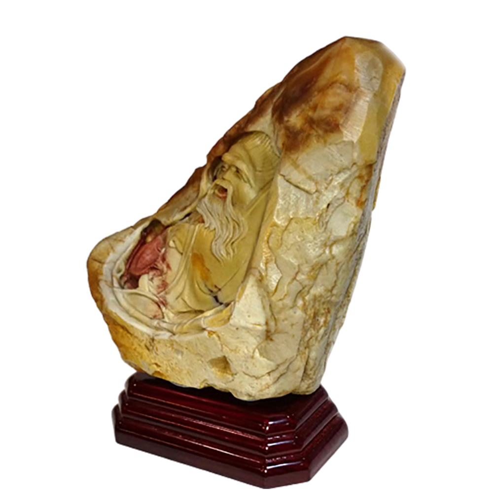 老壽翁壽山石巧雕12.7公分【十方】137893