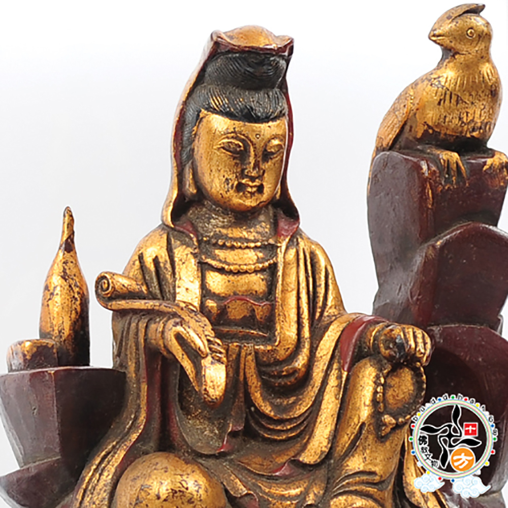 觀音古佛含高級木框31公分【十方】137354