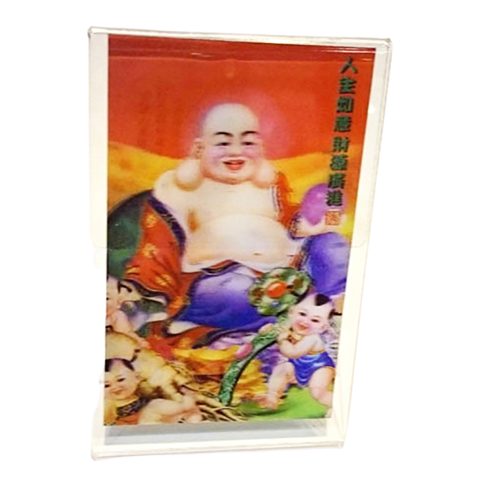 招財進寶財神爺3D雙變卡+壓克力座【十方】138399