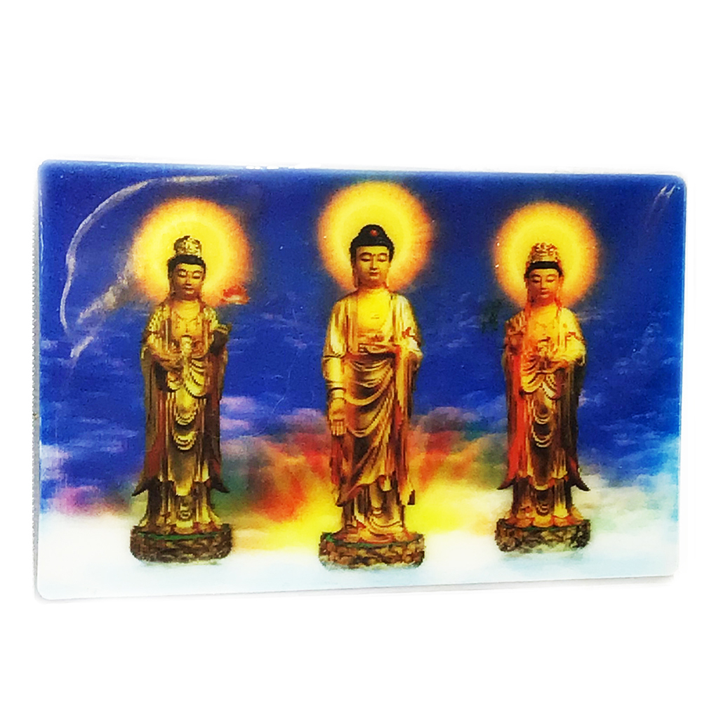 西方三聖 立體3D佛卡5X9cm 10張【十方】154893
