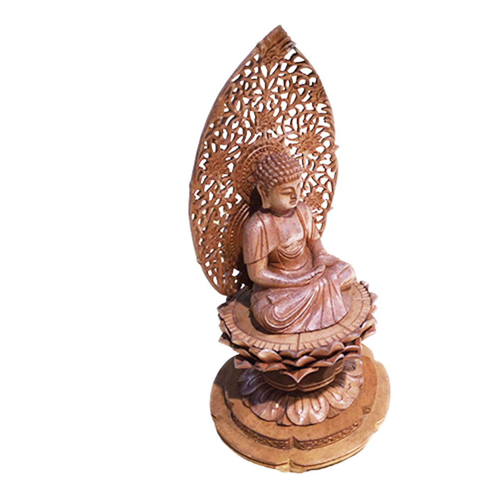 佛陀 黃陽木雕佛像 19公分【十方】142659