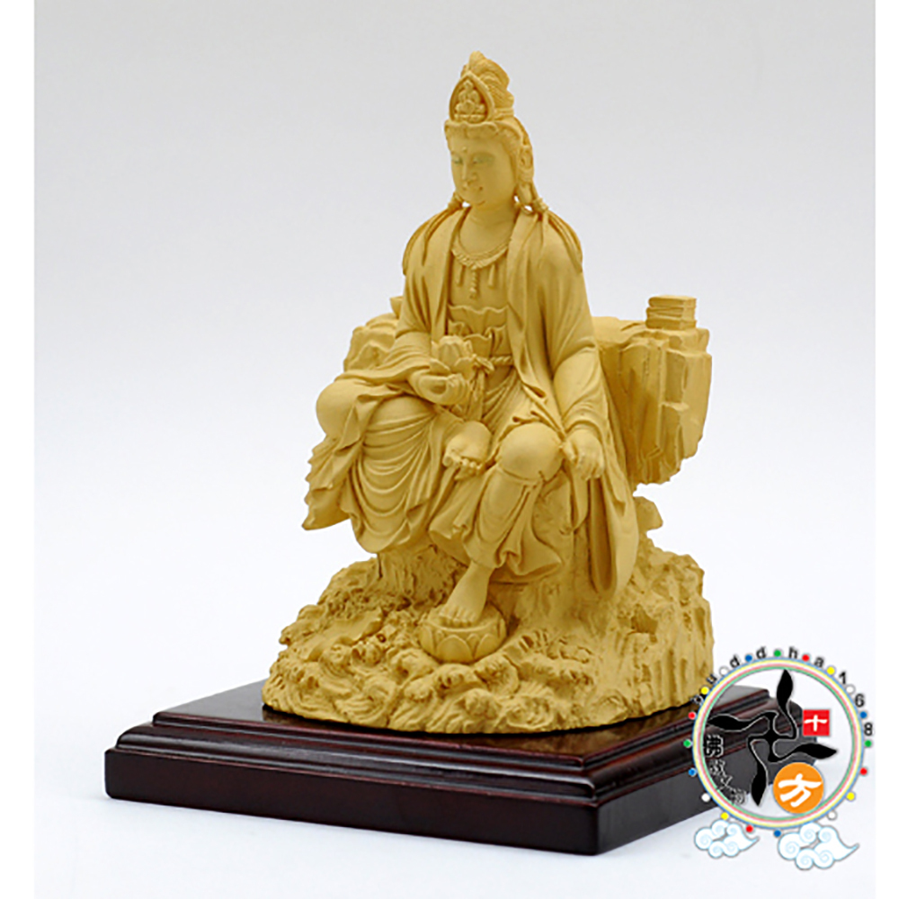 觀自在菩薩 原木色佛像4吋【十方】142685