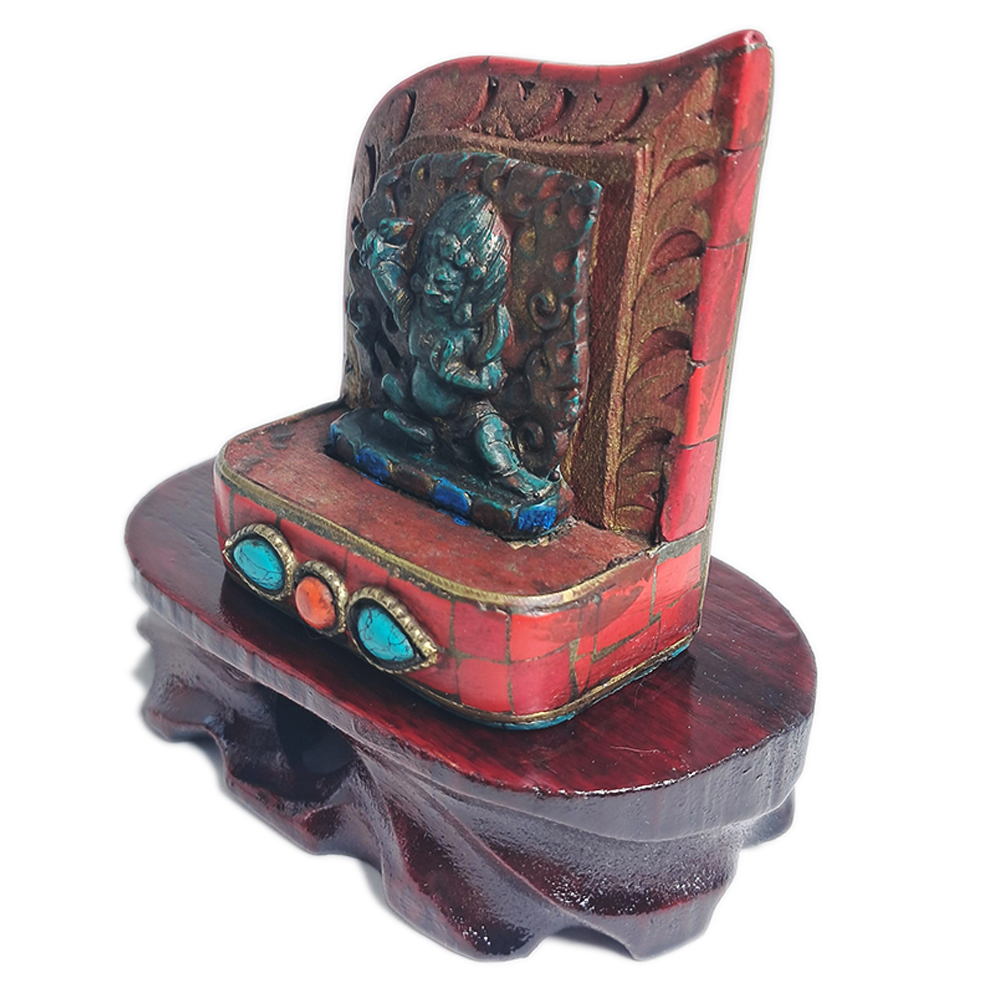 金剛手菩薩 藏式迷你佛龕 高6公分【十方】145331