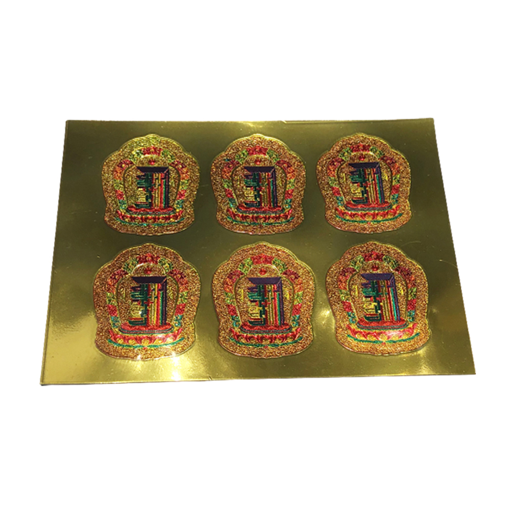 十相自在金箔貼紙3*2.5公分 6朵【十方】149901