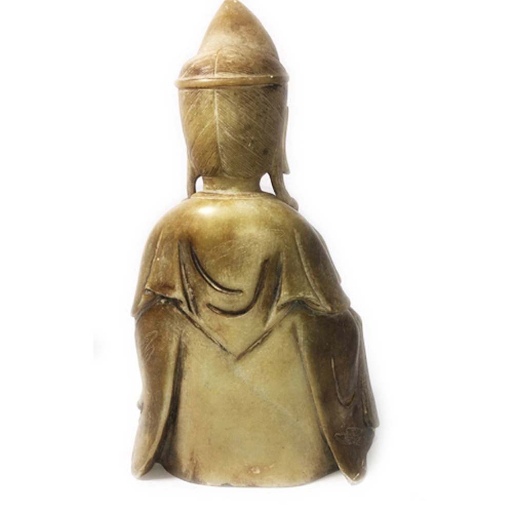 送子觀音老玉精雕25公分【十方】150918