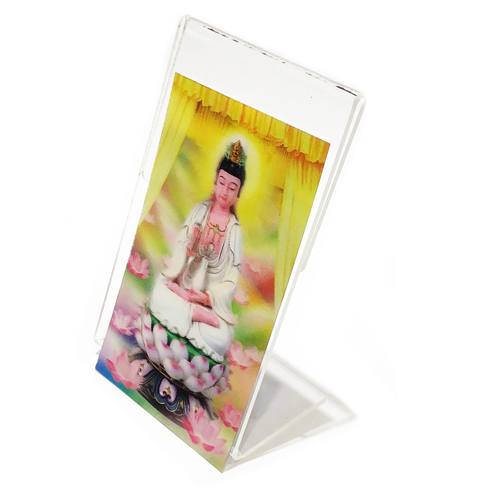 白衣觀音 3D佛卡附壓克力座【十方】151181