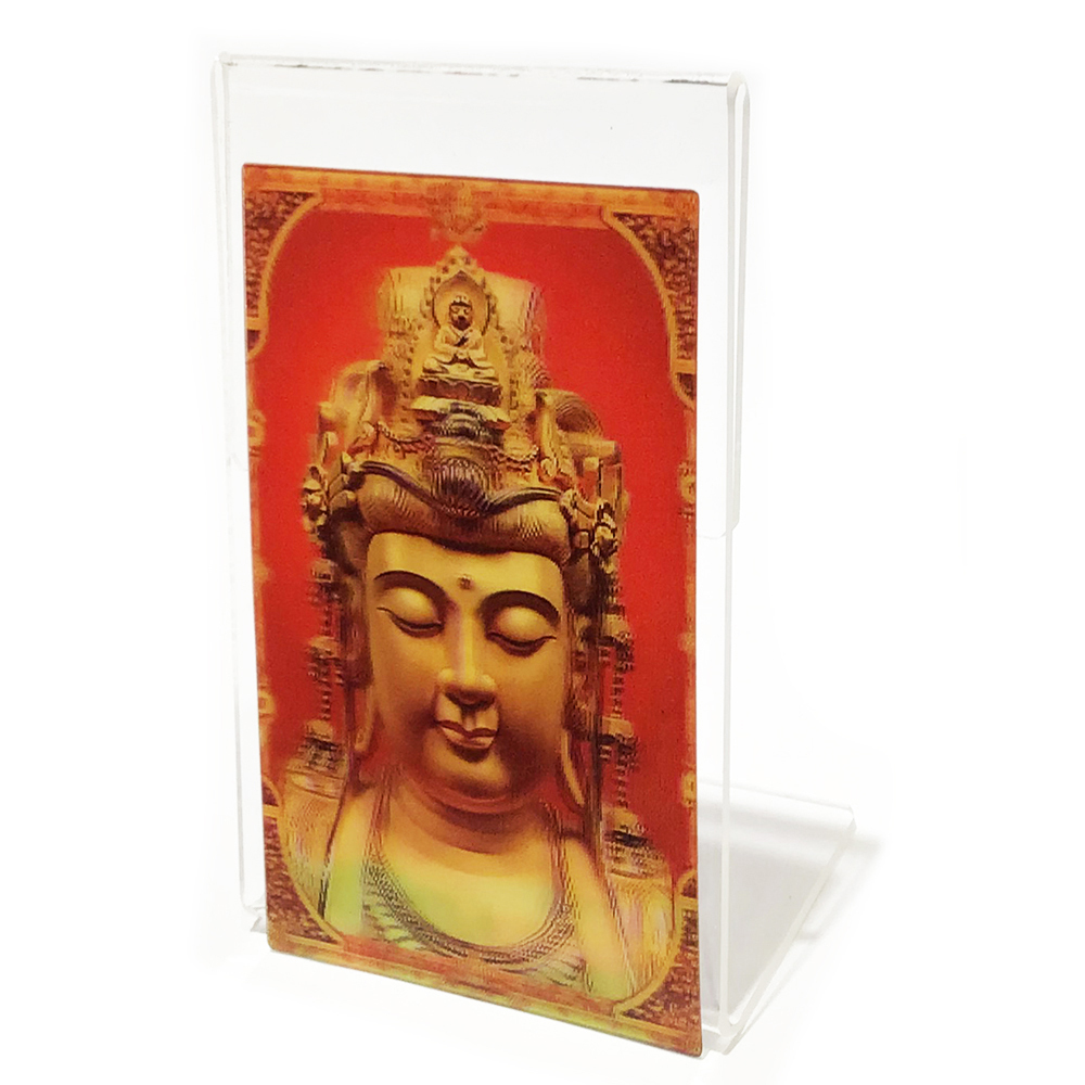 平安吉祥觀音 3D佛卡附壓克力座【十方】151186