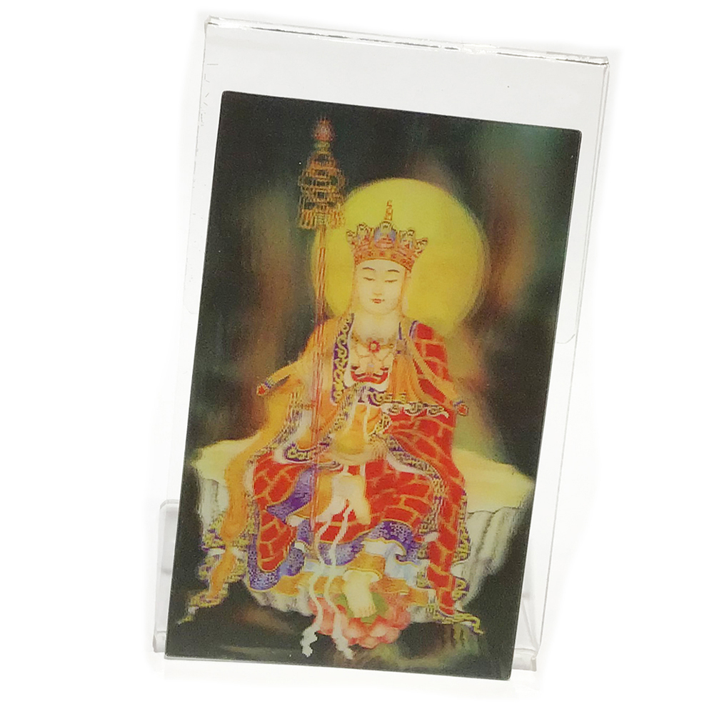 地藏菩薩3D佛卡附壓克力座【十方】151177