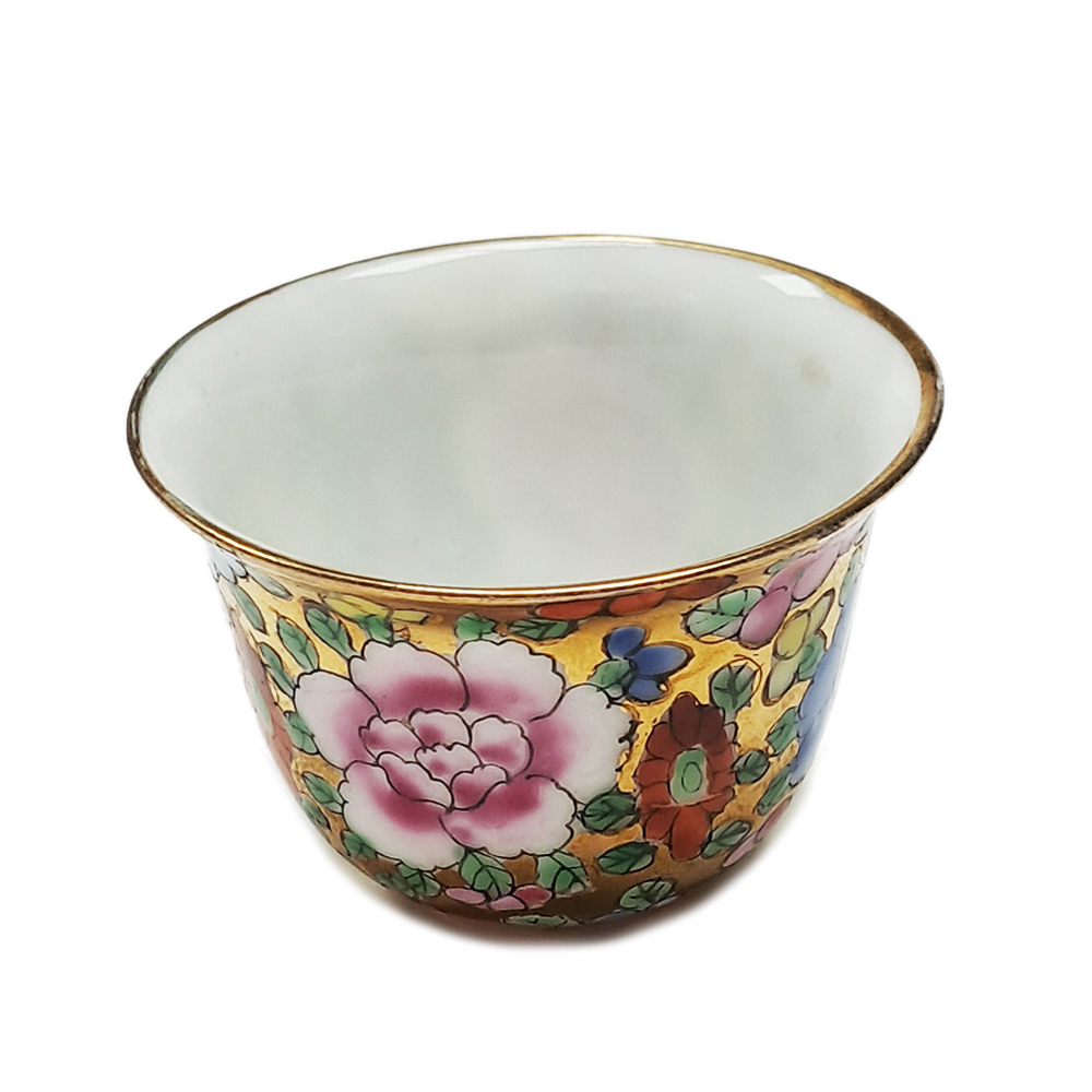 富貴花金瓷杯【十方】151623