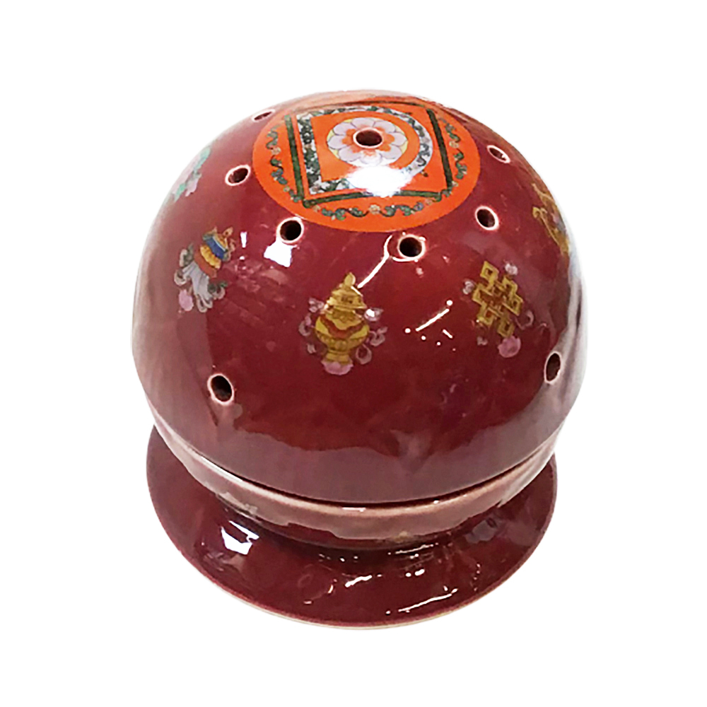 懷愛壇城蓮花爐{14型}紅色【十方】113917