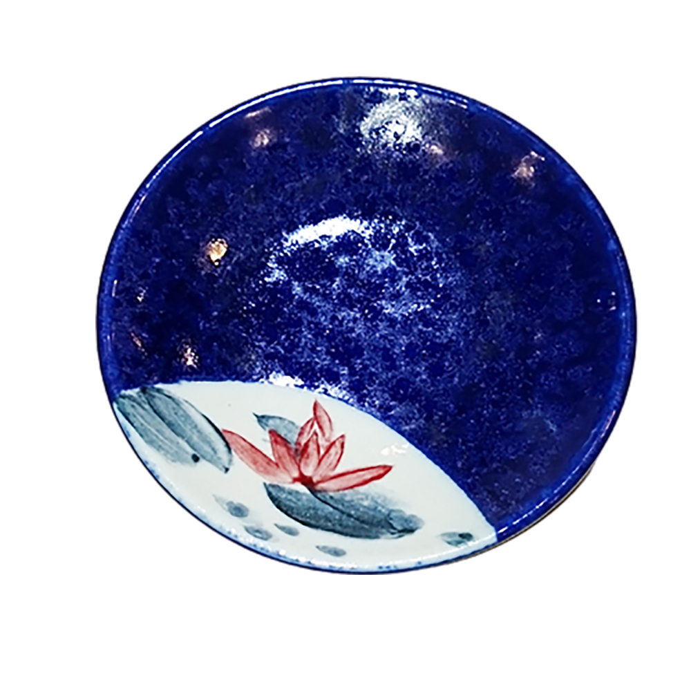 蓮花小圓盤{藍}10公分【十方】138726