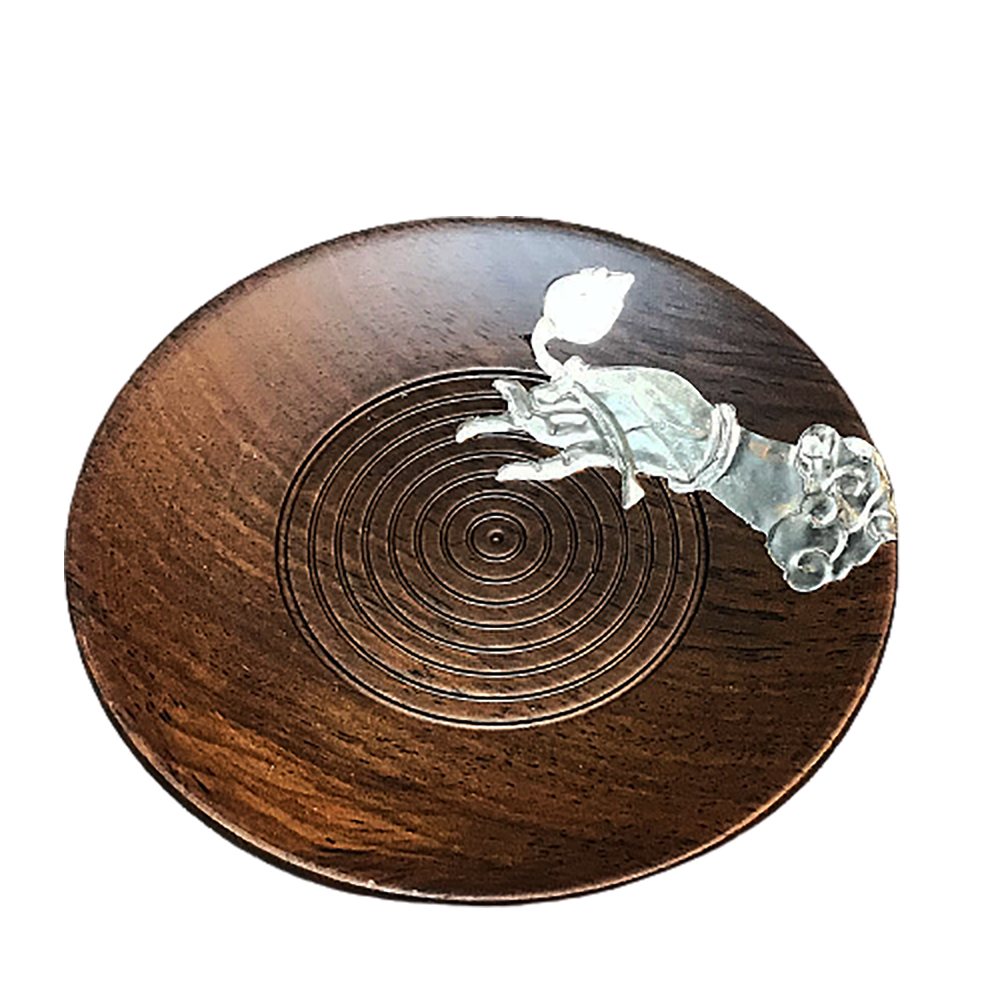 佛手獻花黑檀小盤10公分【十方】147397