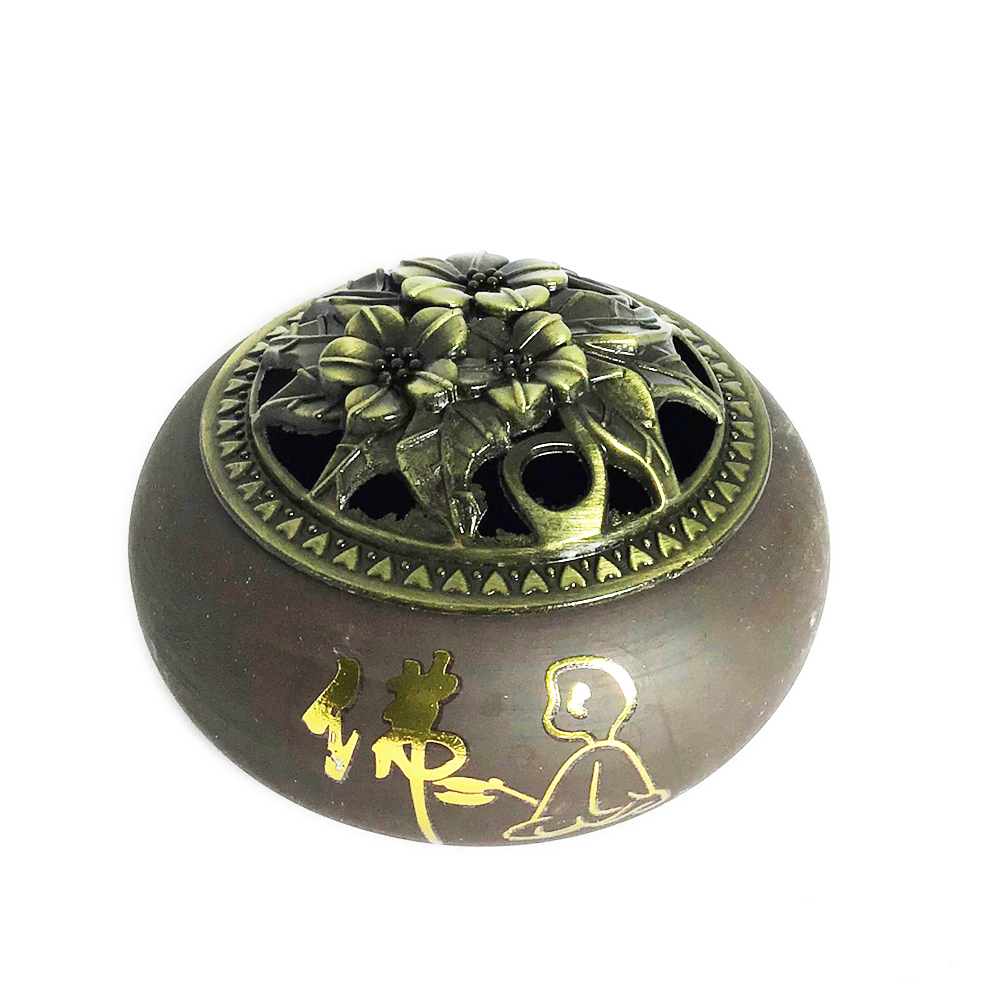 佛 紫砂淨香爐【十方】148005