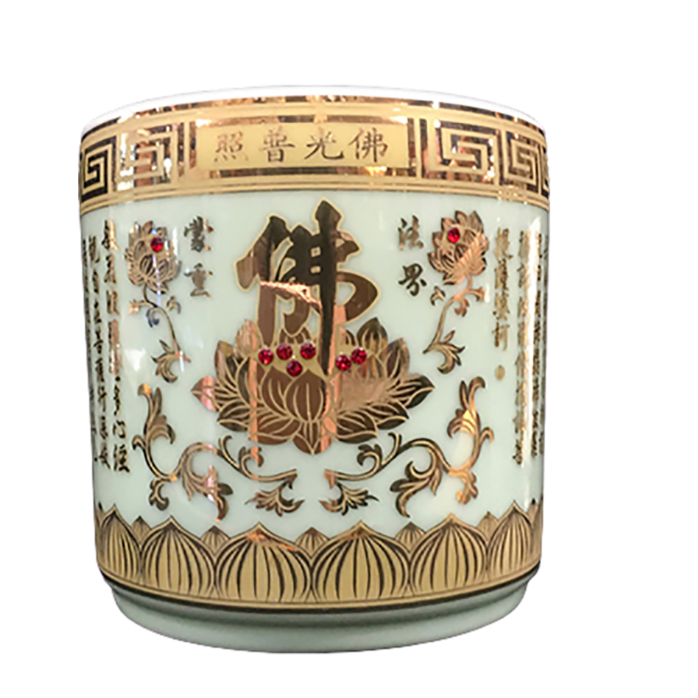 心經 瓷 立香爐  【十方】143222