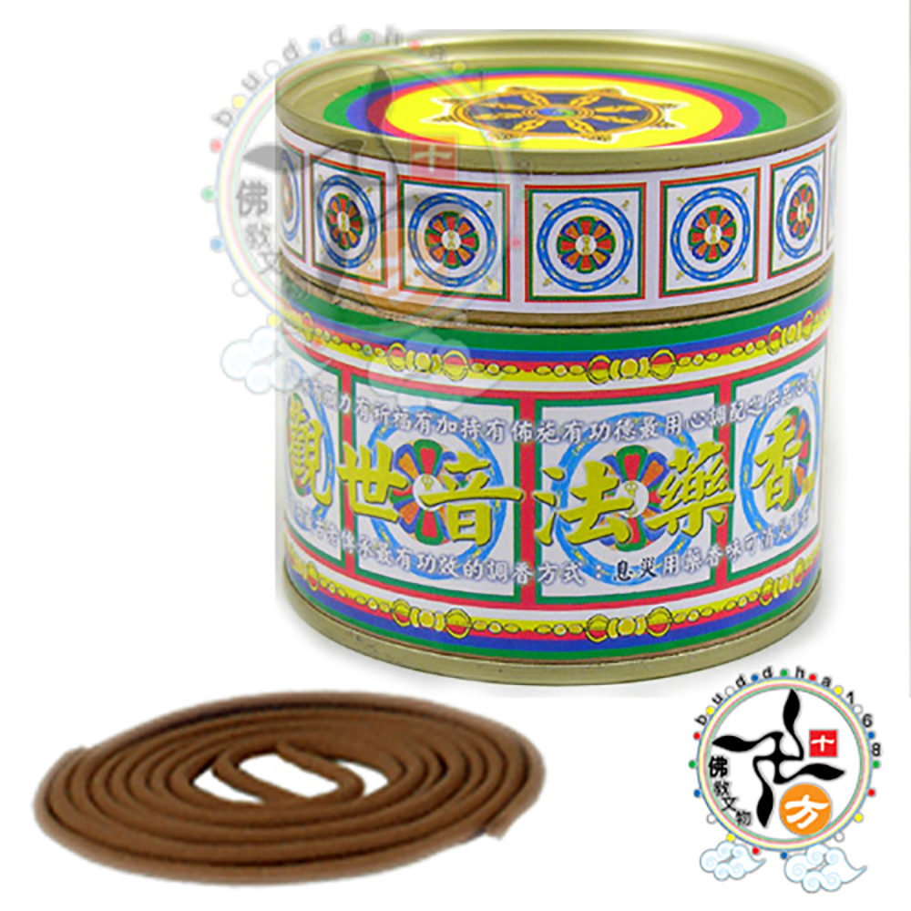 觀音法藥香{熄滅病痛}4H盤香【十方】113430