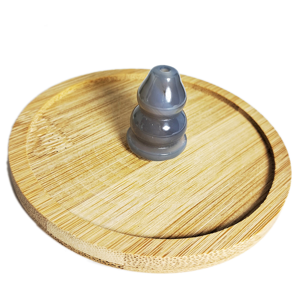 葫蘆{玉髓}香插&竹盤【十方】152339