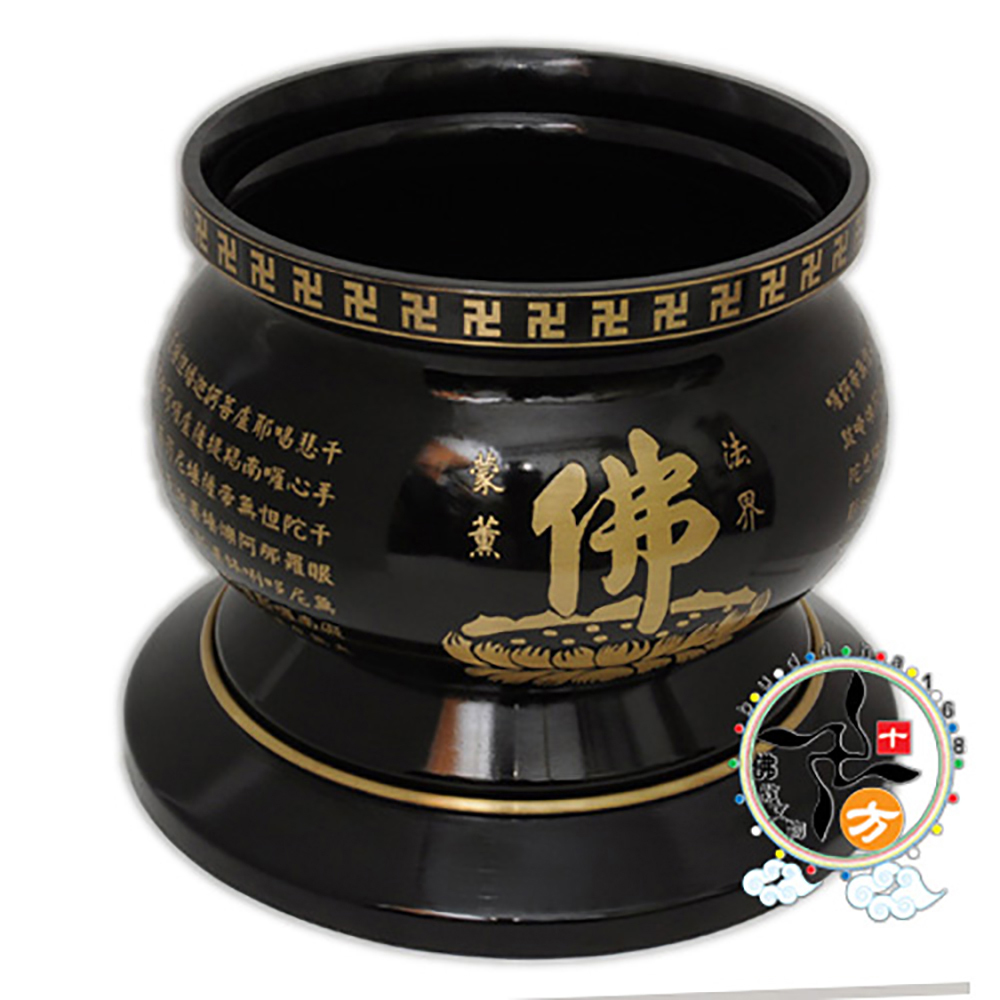 大悲咒卍立香爐6寸【十方】127957