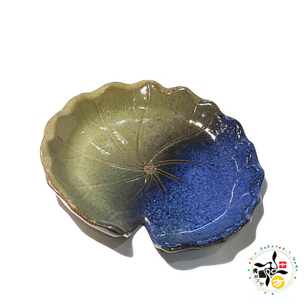  蓮花陶盤【十方】142538