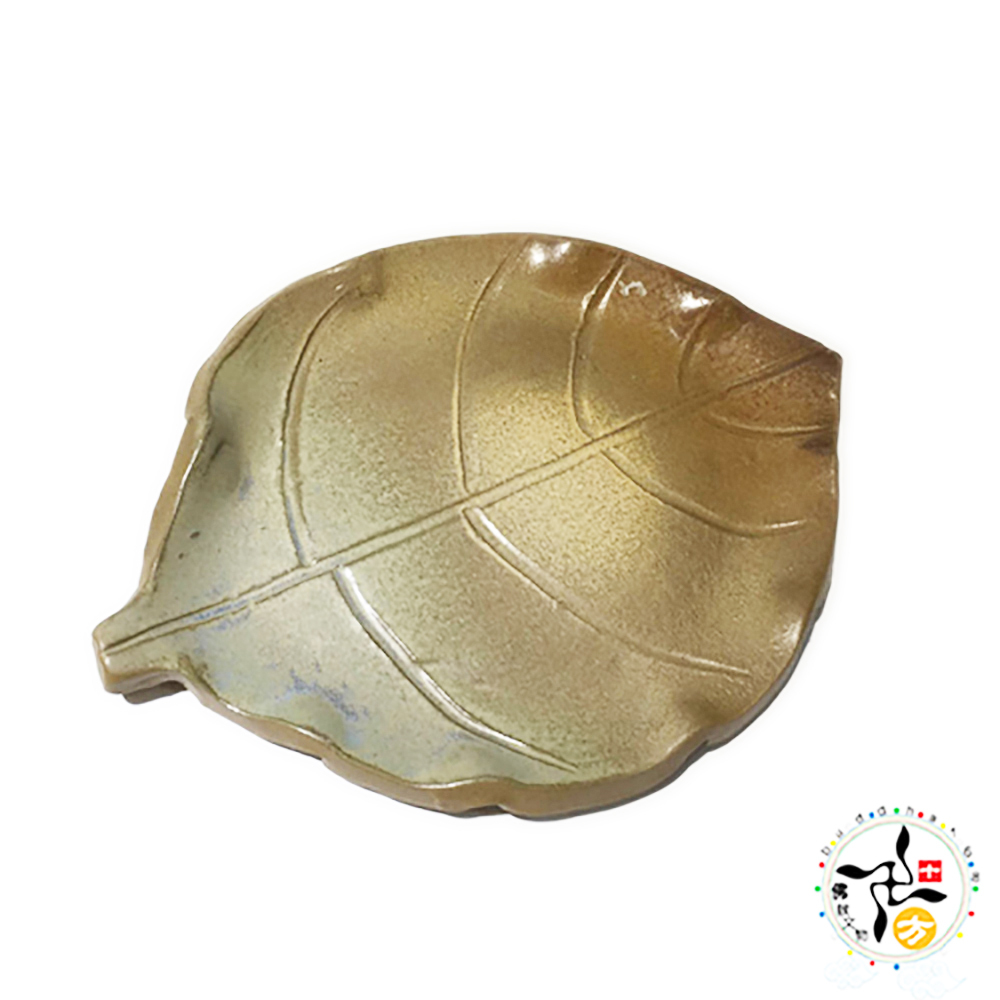  菩提葉陶盤【十方】142540