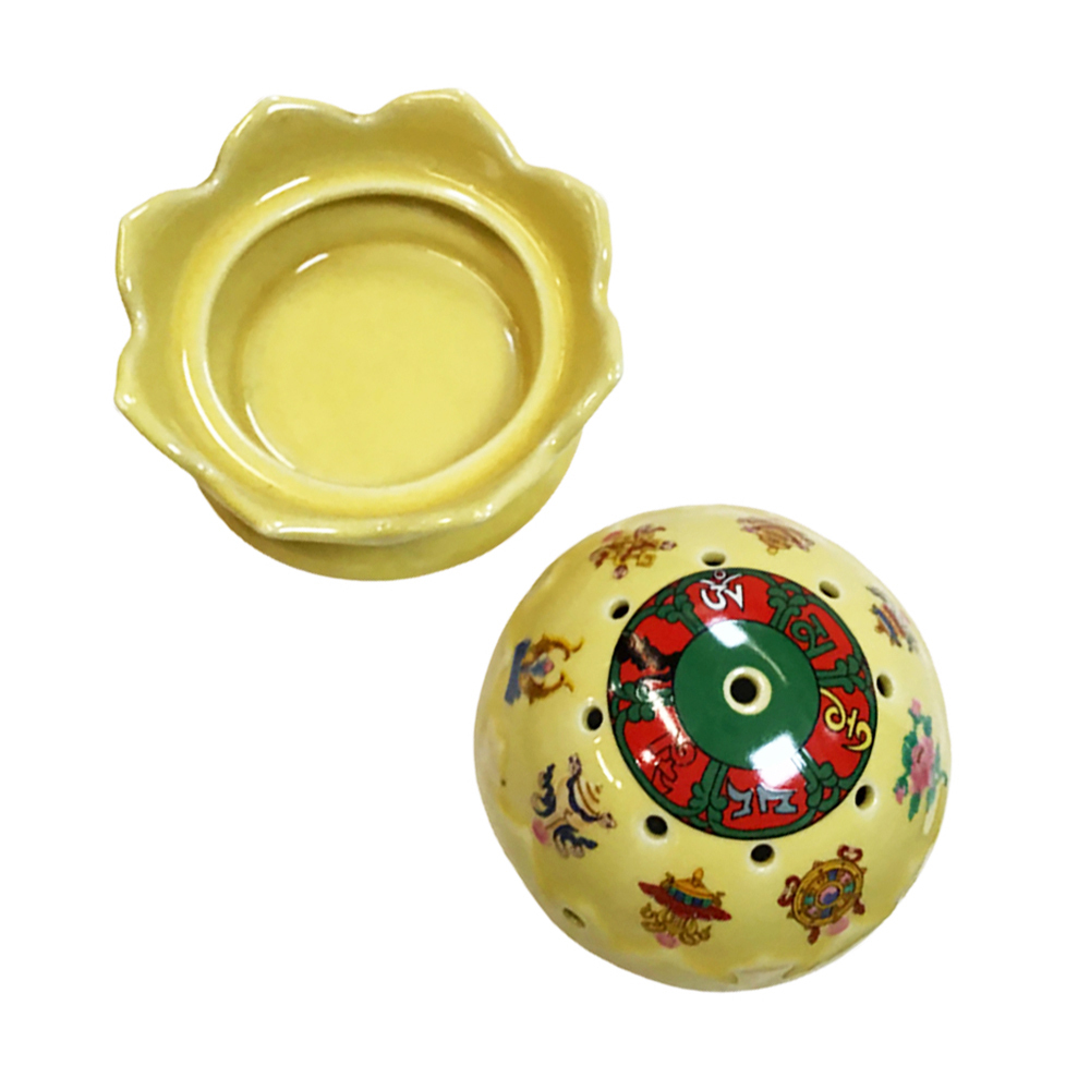 誅降壇城蓮花爐黃色 中【十方】142270