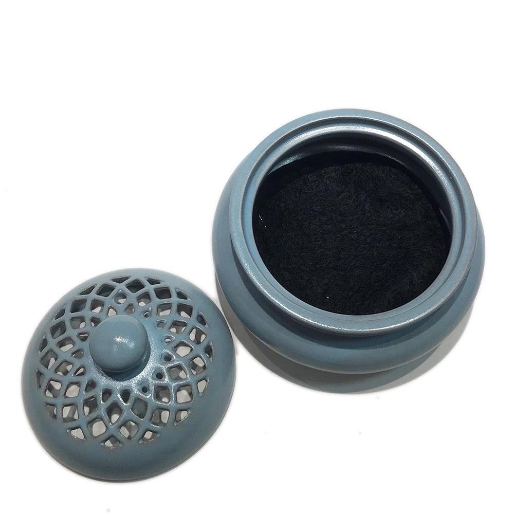 圓滿紫砂 青藍 淨香爐【十方】149854