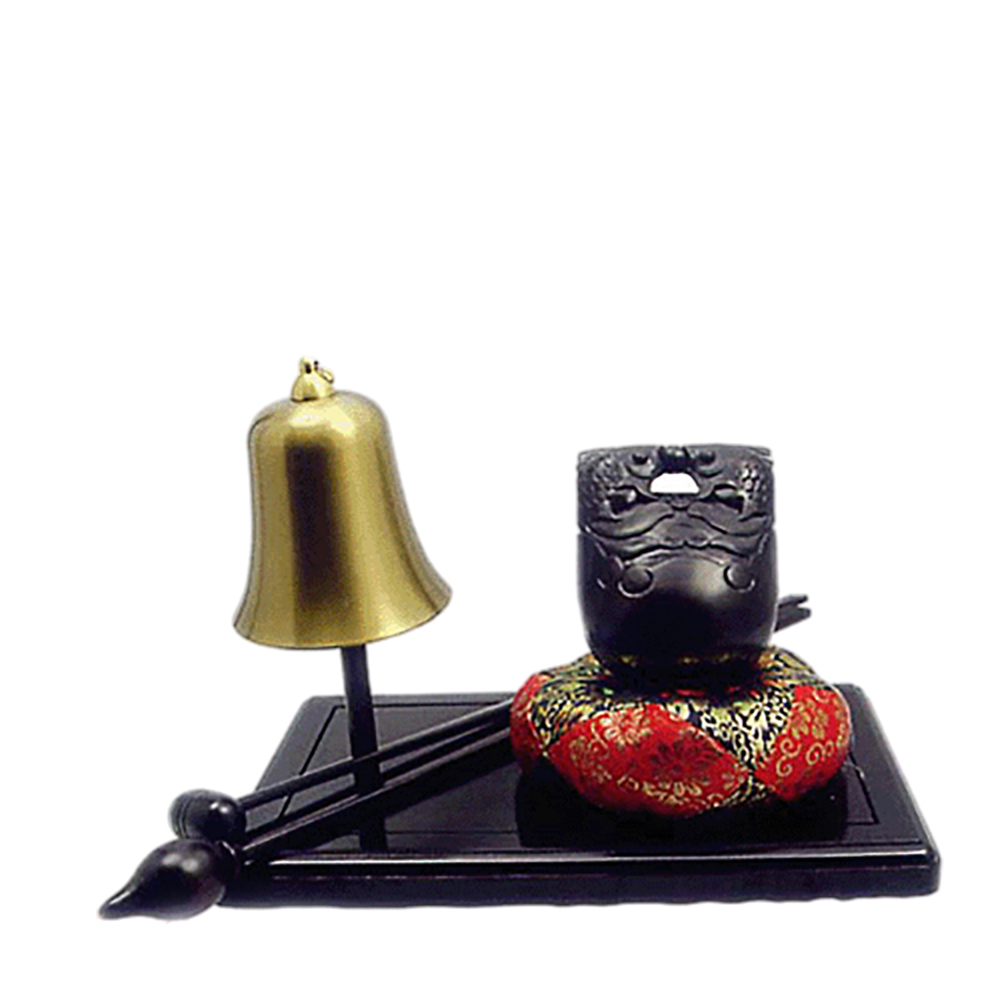 蓮苞簡易黑檀地鐘板附棒捶【十方】111175