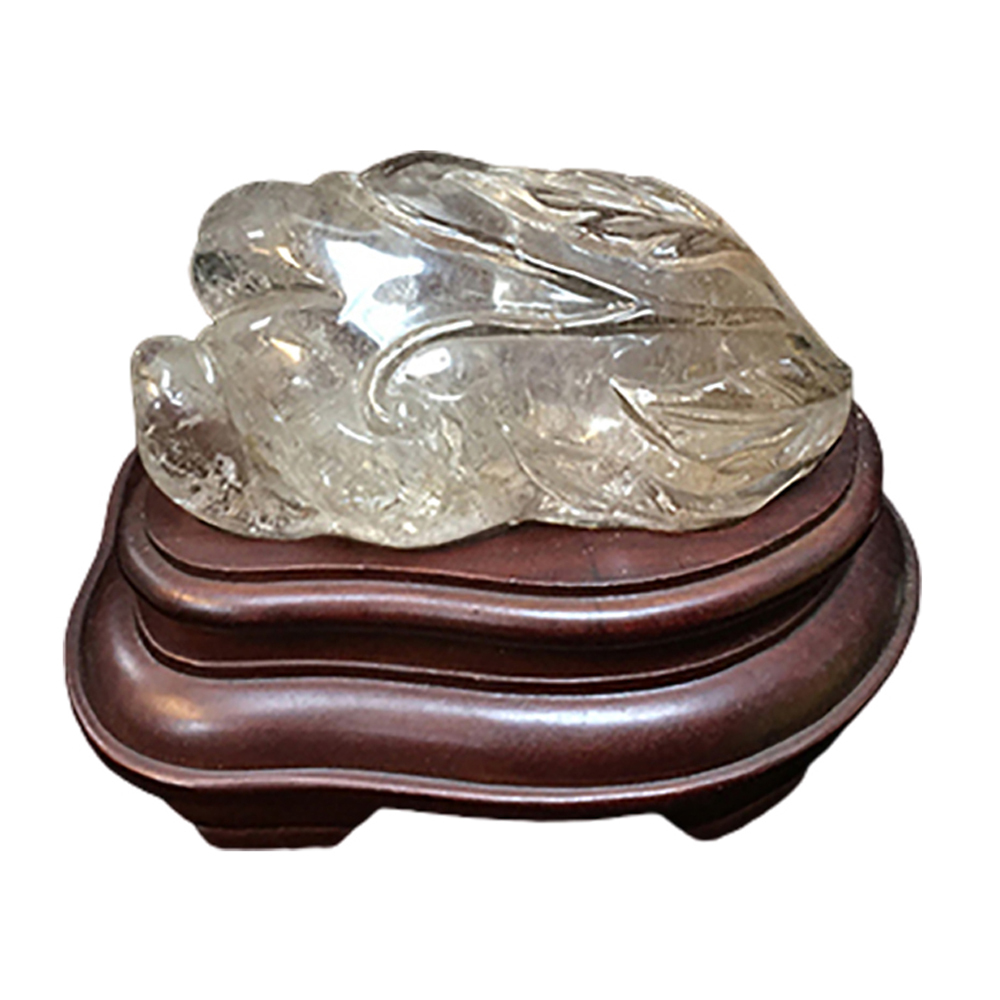 金絲髮晶佛手擺件【十方】119535