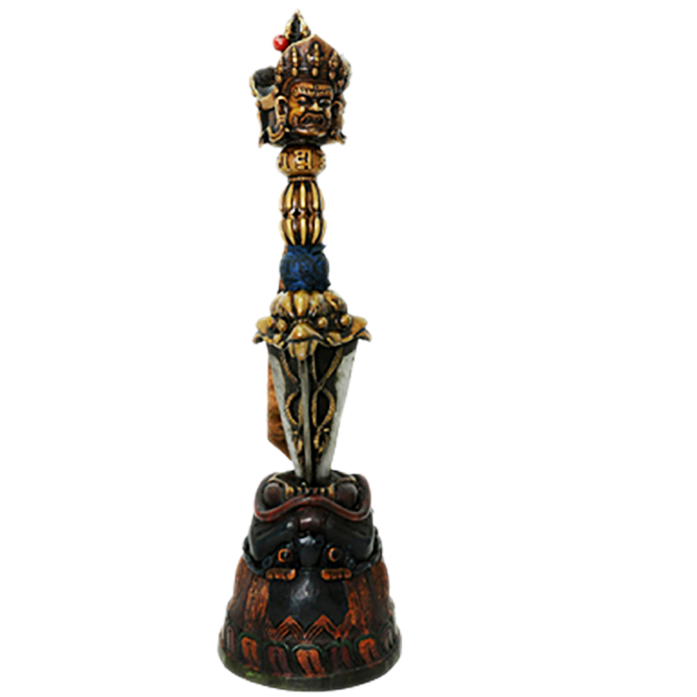 普巴五股金剛杵 密宗 法器 鉄仏 装飾品 工芸品 美術品 尼泊尔工艺普巴纯铜金刚杵吊坠藏传配饰密宗法器秽迹金刚橛降魔杵