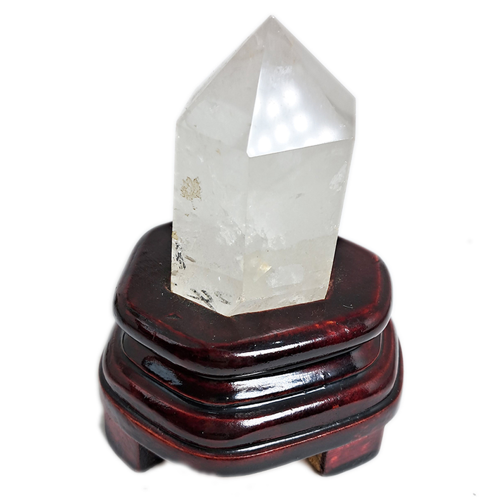 水晶柱附木座 總高9.5公分【十方】126544