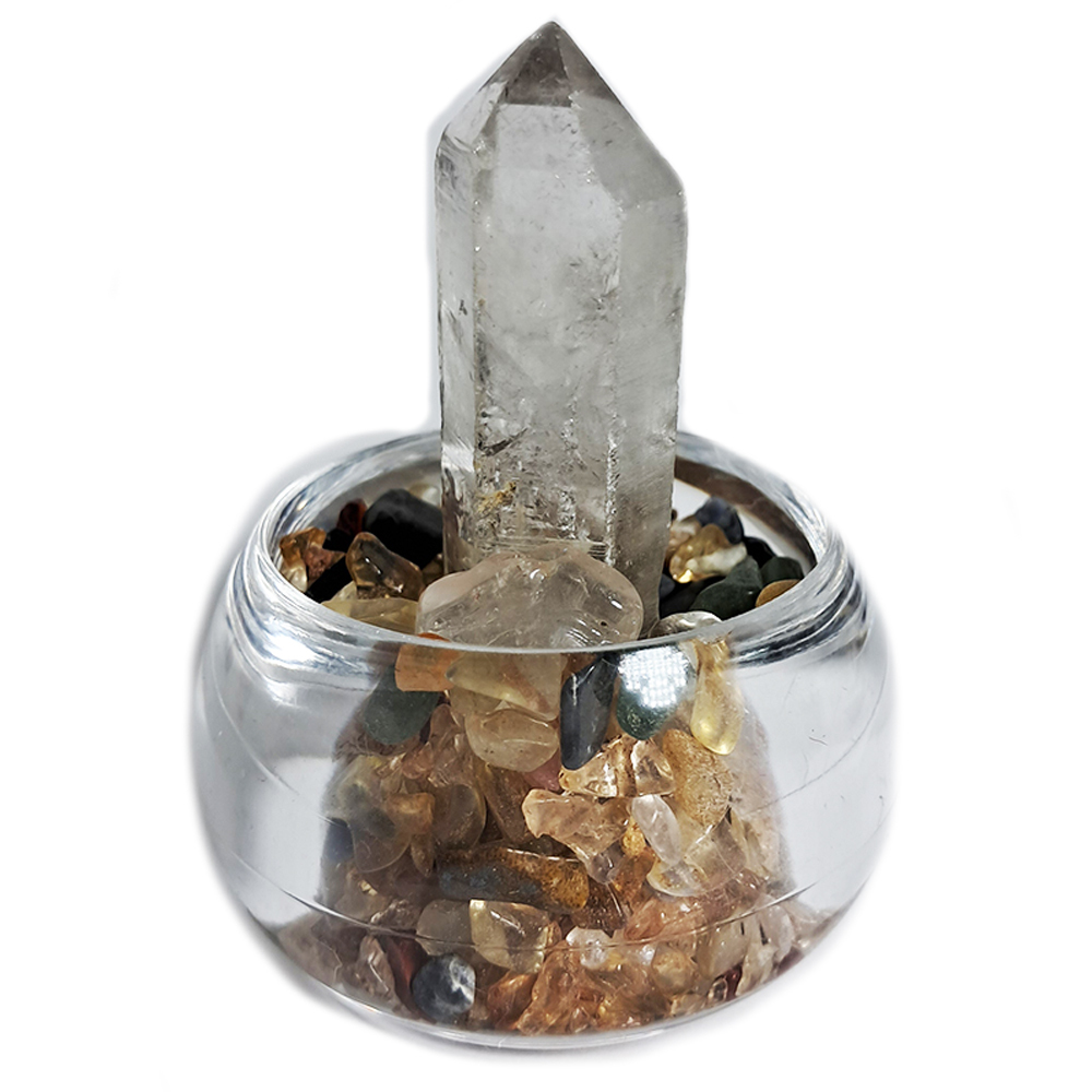 水晶柱水帶財{開運旺財}聚寶盆【十方】127321