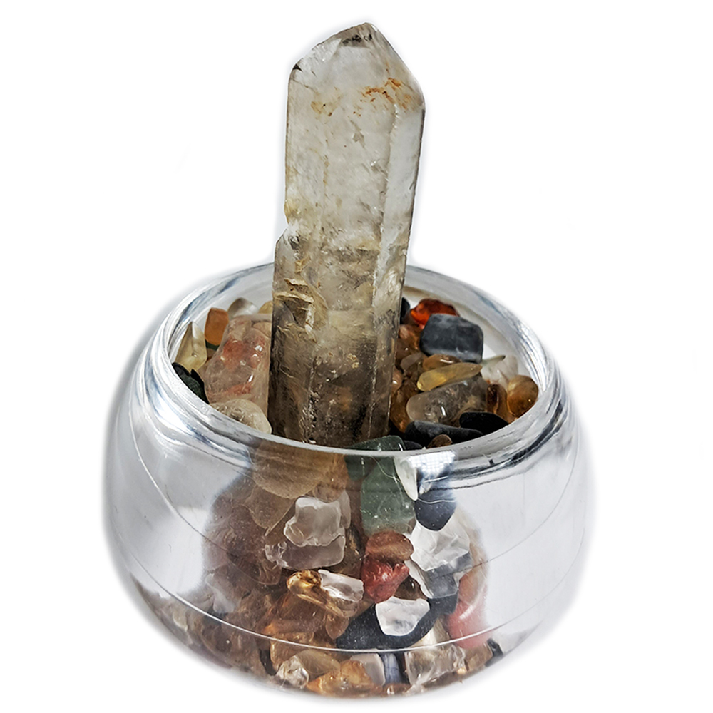 水晶柱水帶財{開運旺財}聚寶盆【十方】127320