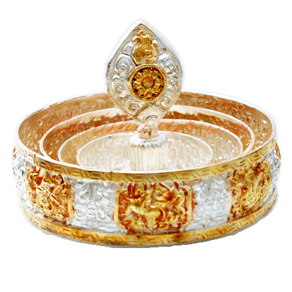 曼達盤{鎏金鎏銀}精工14公分【十方】125550