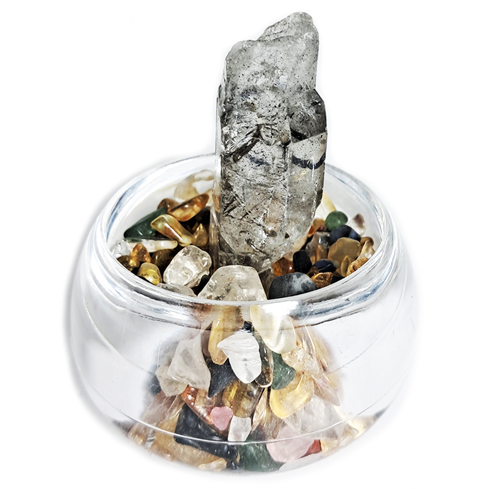 水晶柱水帶財{開運旺財}聚寶盆【十方】127554