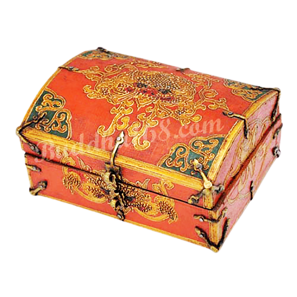 珍寶箱{尼泊爾手工木雕}【十方】125923