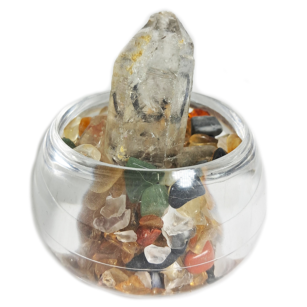 水晶柱水帶財{開運旺財}聚寶盆【十方】127327