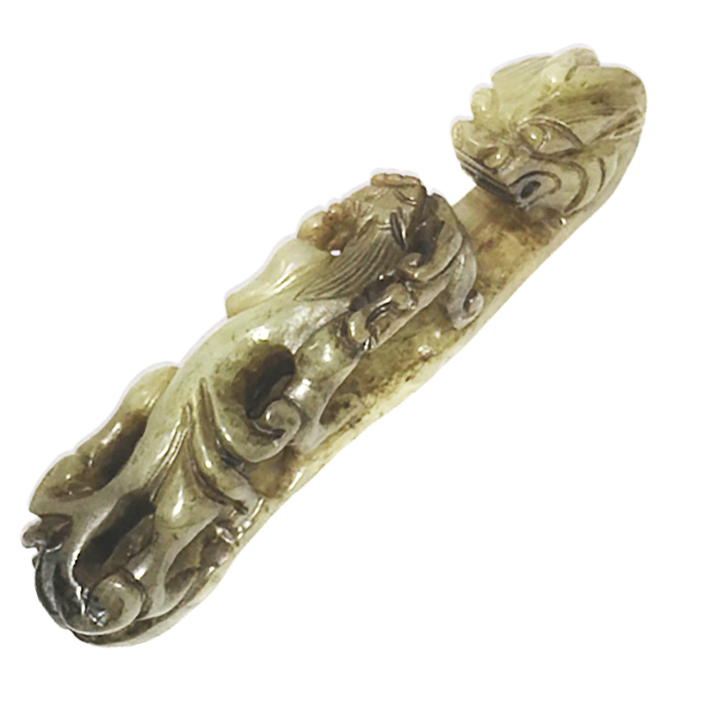 望子成龍 古玉如意12.5*2.6*2.7公分【十方】144010