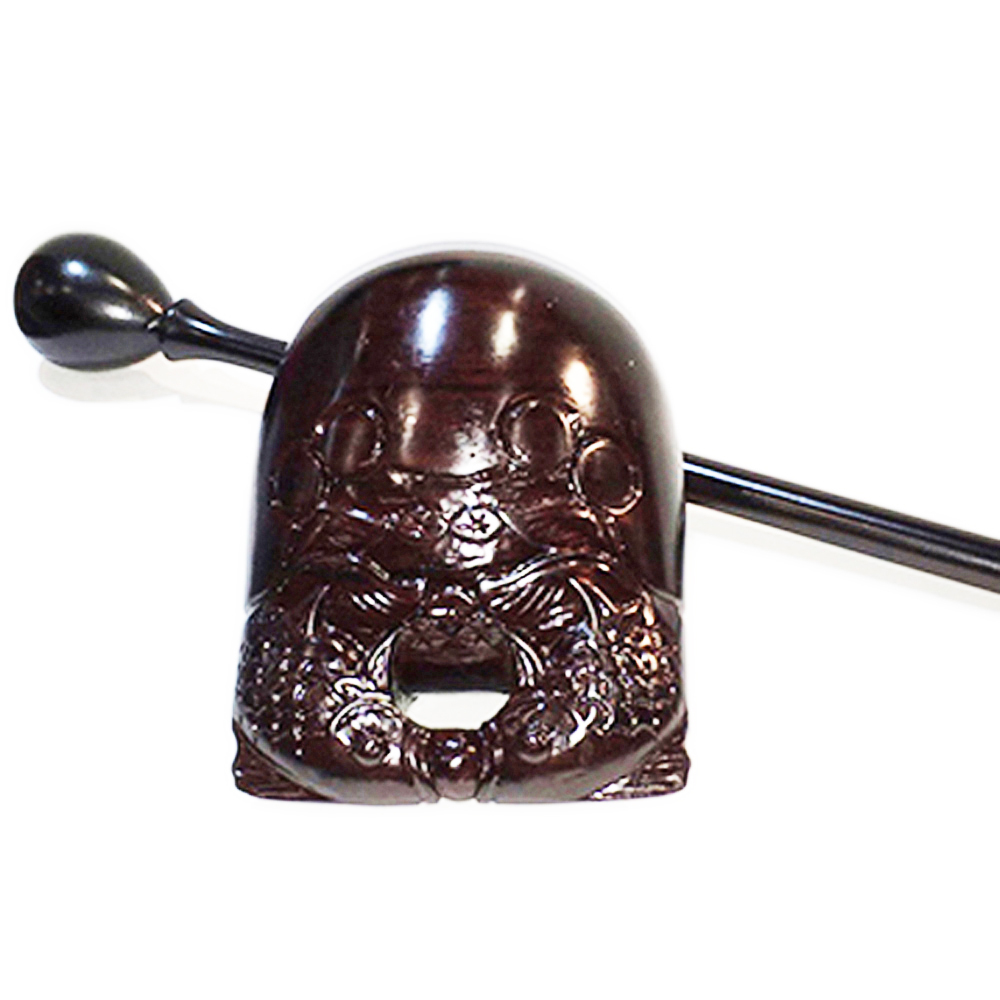 黑檀雙魚精雕木魚2.5吋/中高音【十方】142758