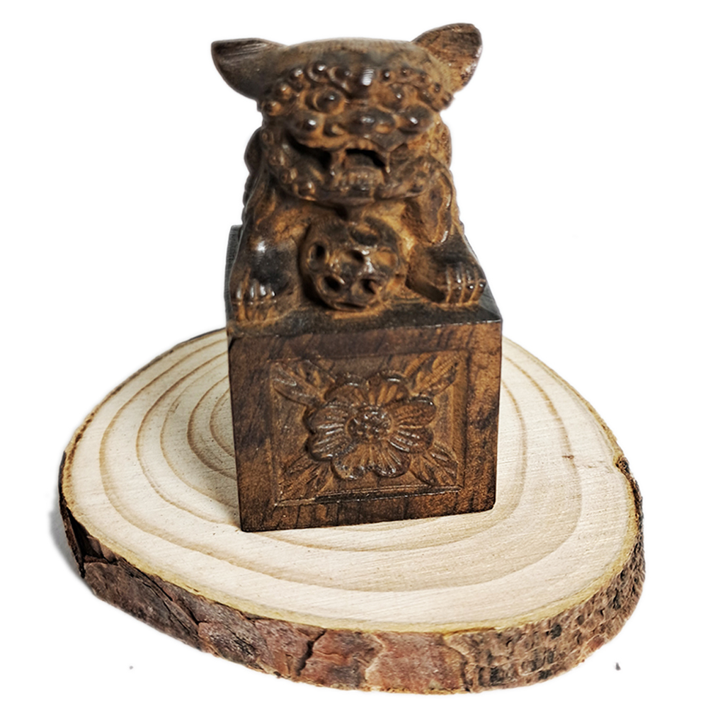 祥獅印土沉木精雕【十方】142610