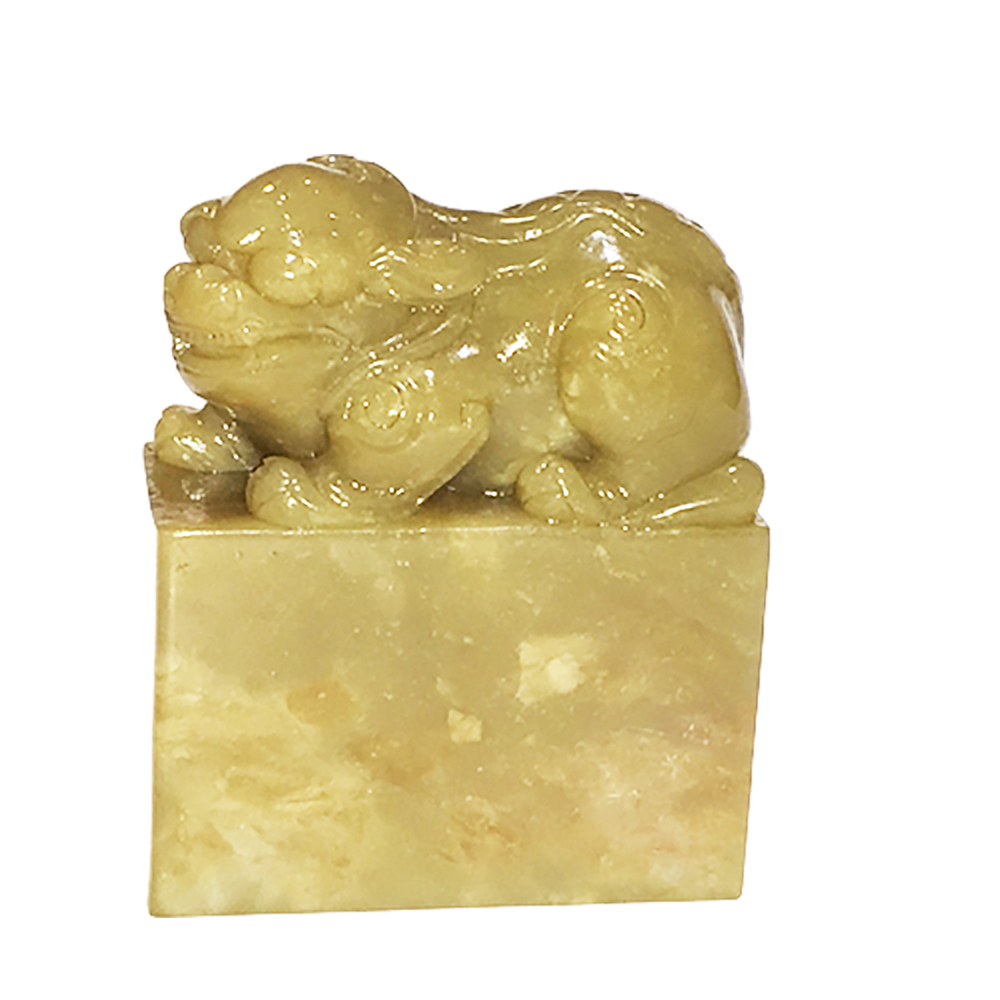 貔貅 壽山石巧雕印章5*8*3公分【十方】144035